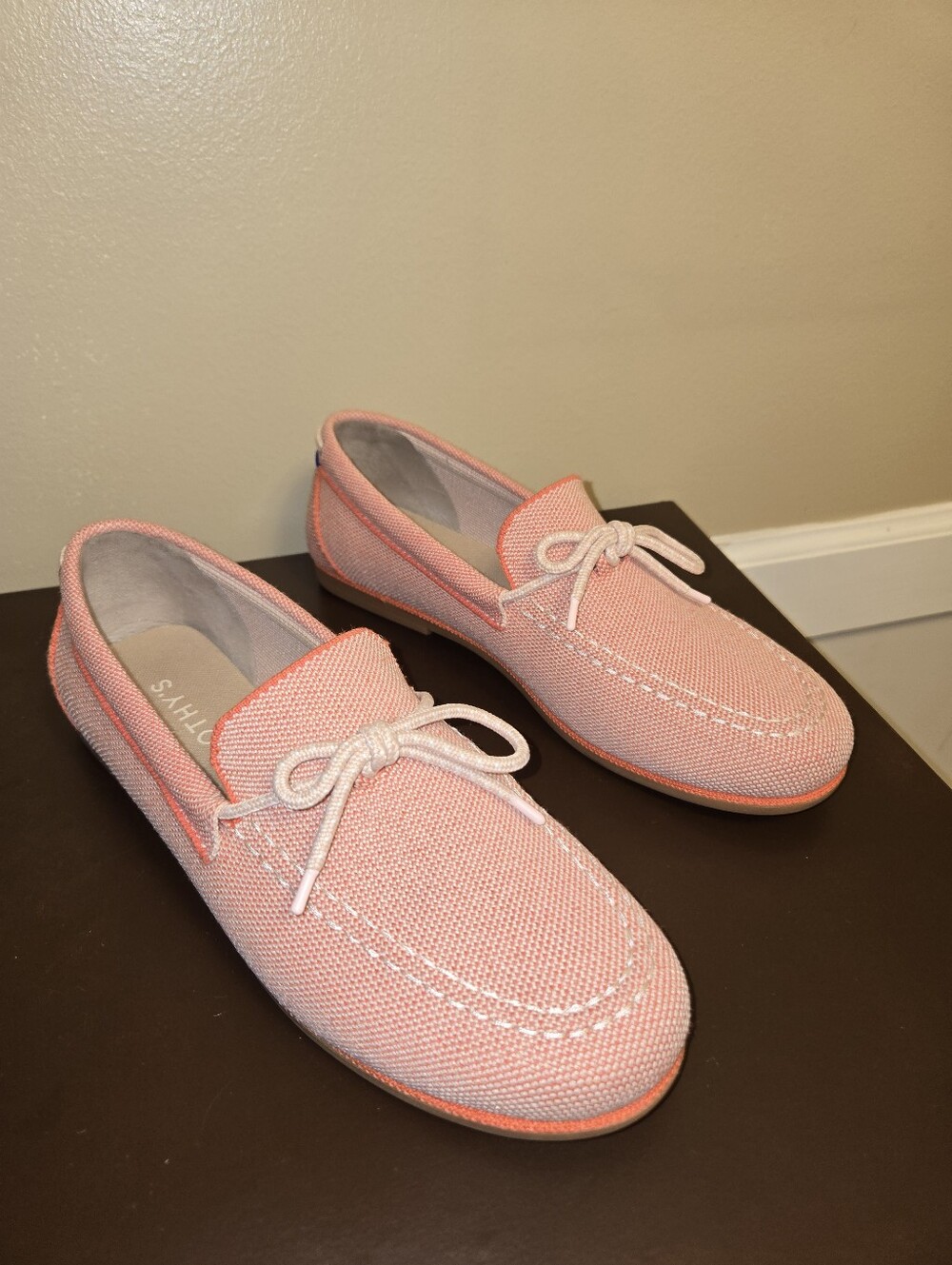 Rothy's "The Boat Shoe" Knit Lace-Top Casual Loafers